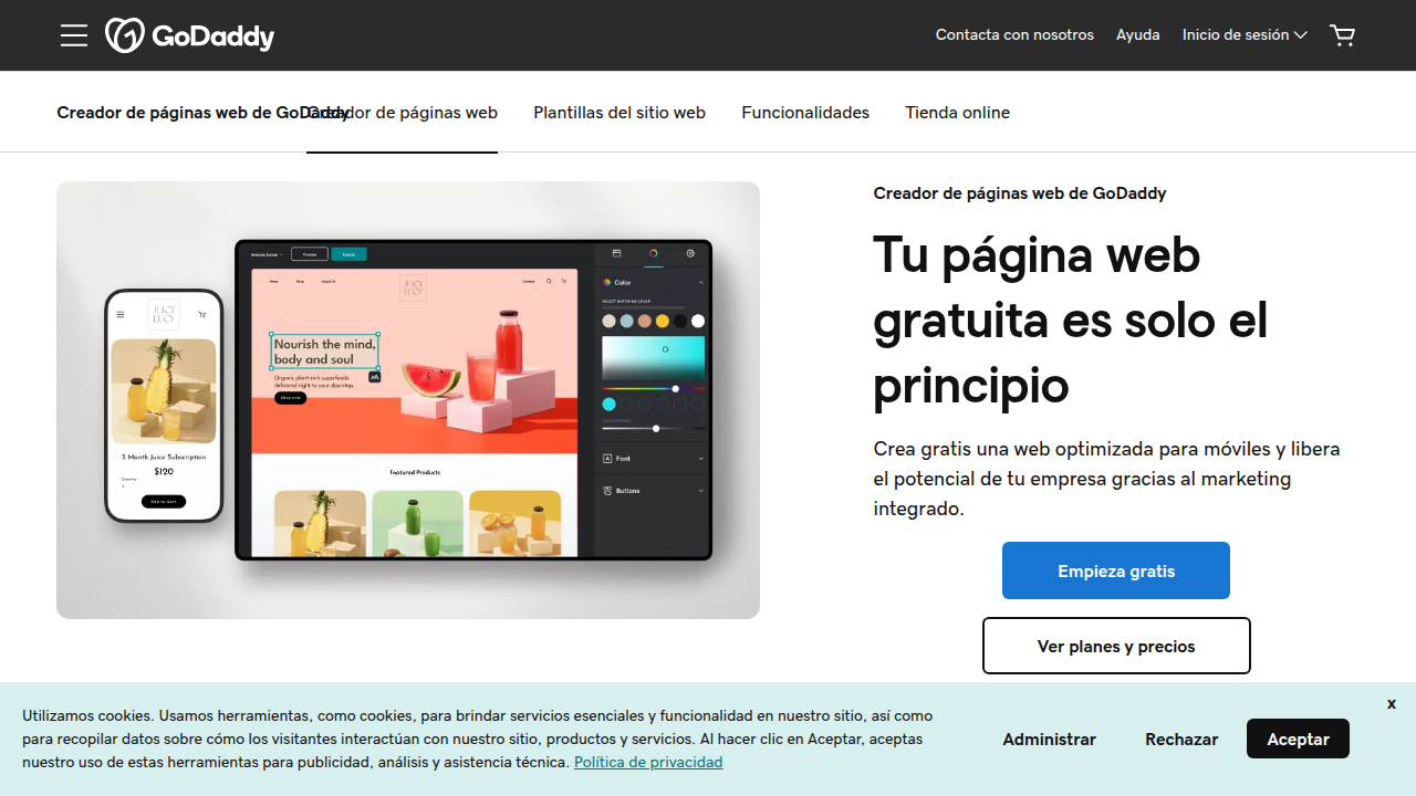 GoDaddy's website builder simplifies website creation, making it accessible for non-technical users.