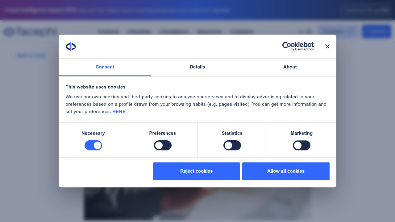 Article from Facephi discussing cybersecurity and identity integrity in South Africa, referencing the POPIA compliance framework.