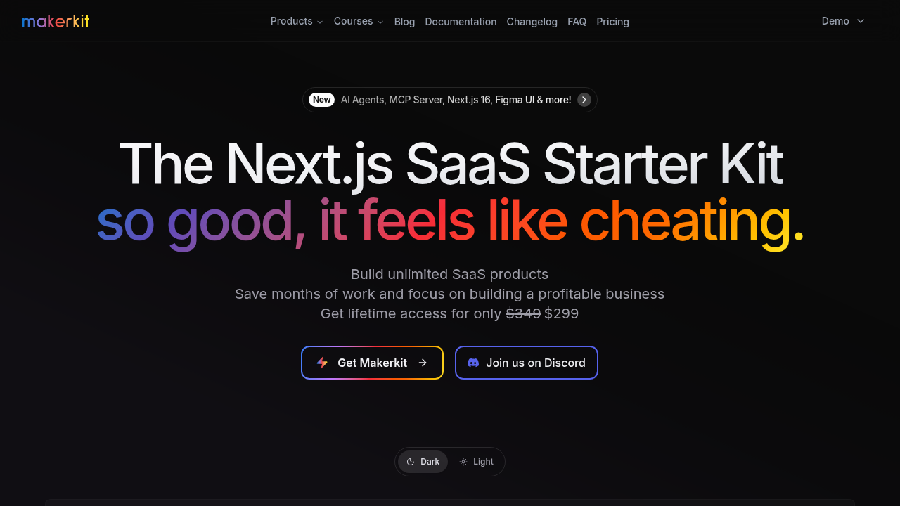 MakerKit's homepage, a resource for SaaS development, often features insights on platform costs.