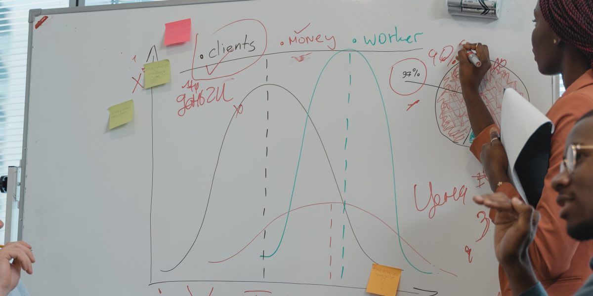 A team collaborating to strategize for future business growth and platform selection.