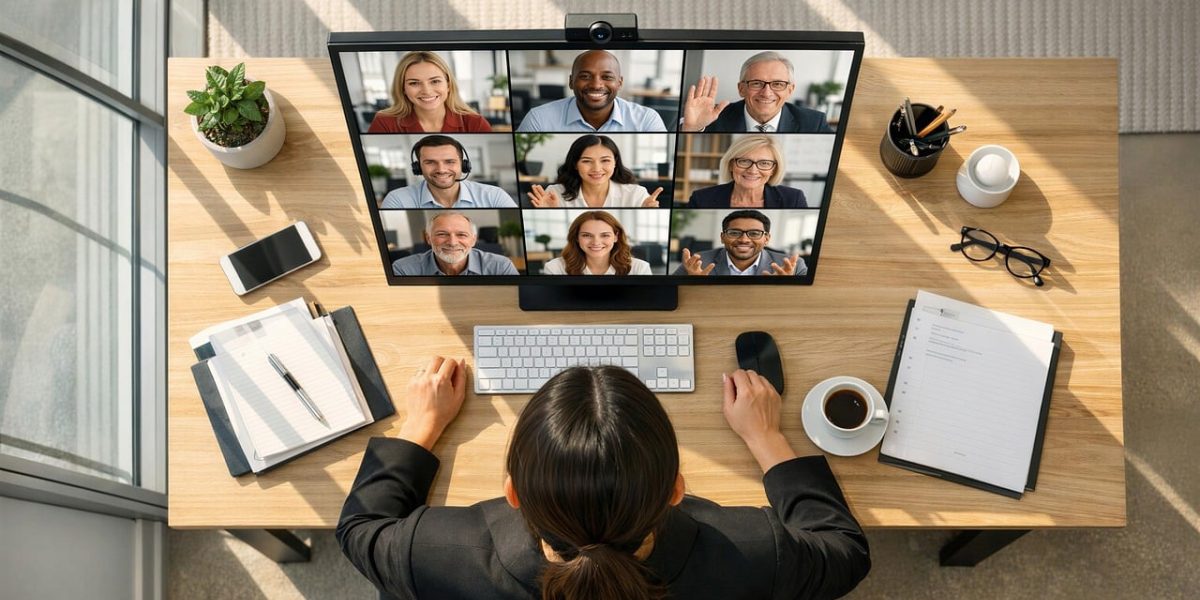 A business team collaborating during a meeting, representing strategic decision-making for important business investments.