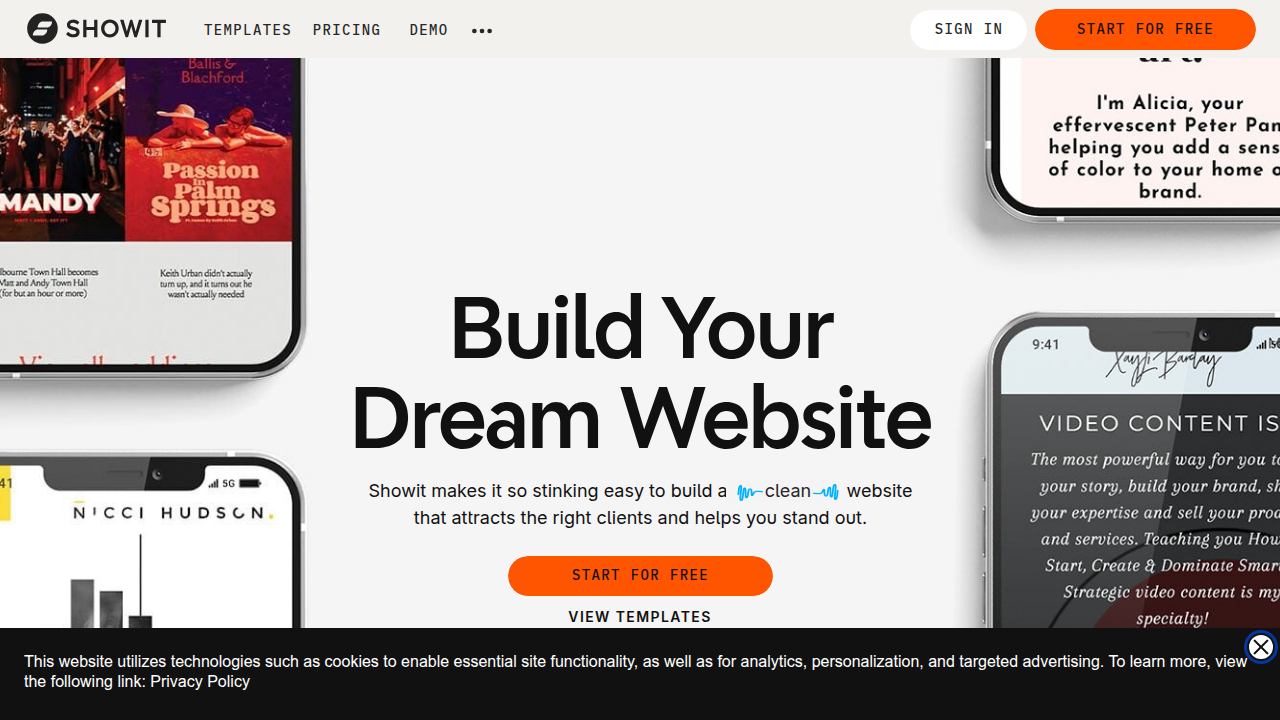 Discover the design flexibility offered by Showit, often chosen by creatives for highly custom websites.
