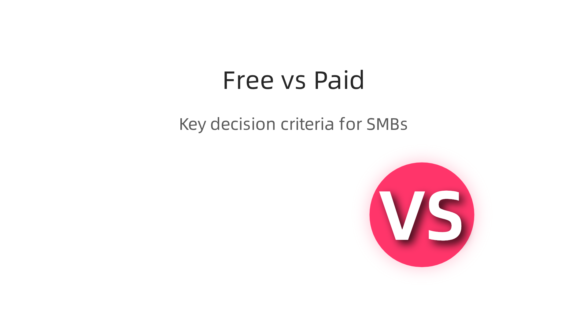 Key factors for small businesses to consider when choosing between a free and a paid domain.