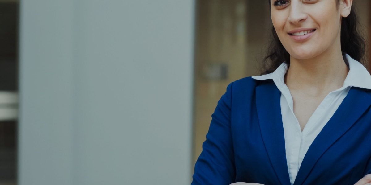 A professional looking confident and trustworthy, symbolizing secure online presence.