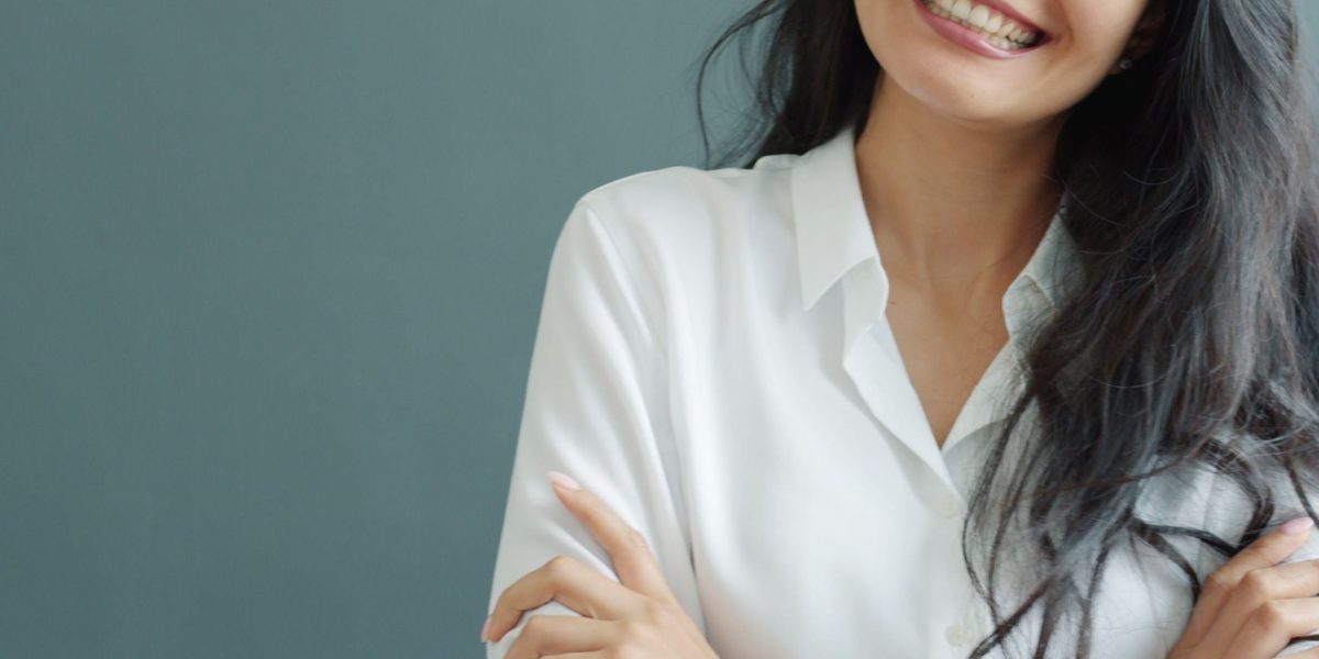 A confident professional makes a well-informed decision, perhaps sealing a deal or making an important purchase.