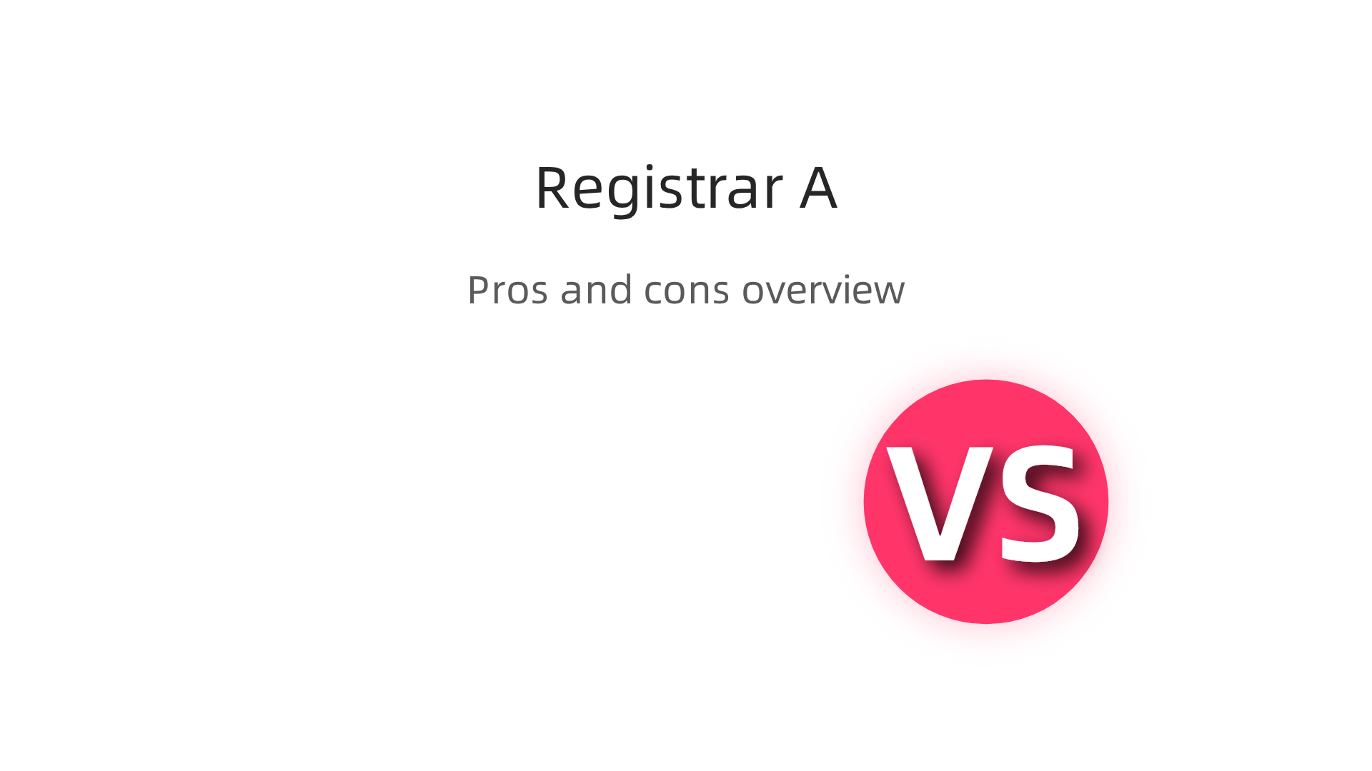 An overview of Registrar A's common features, highlighting both benefits and potential pitfalls like hidden renewal fees.